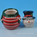 2016 new-style ceramic christmas snowman cookie jar